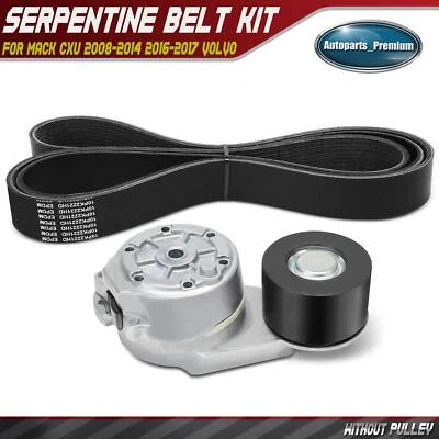 2x Serpentine Belt Drive Component Kit for Mack CXU 2008-2014 2016-2017 Volvo - Imagem 1 de 4