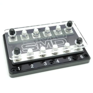 6 Spot ANL Aluminum Fuse Block - Steve Meade SIX Power Distribution Block - Picture 1 of 2