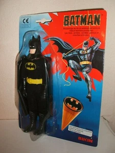 BIKIN BATMAN 8 INCH FIGURE FACTORY SEALED HIGH GRADE CARD RARE - Picture 1 of 4