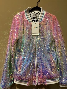 Lola and the boys brand new sequin bomber in size 8 - Picture 1 of 3