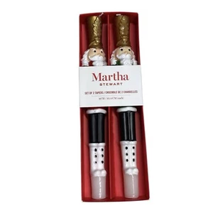 Martha Stewart Kerzen rot Nussknacker Weihnachten 11 Zoll Neuheit Kegel Urlaub - Bild 1 von 4
