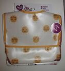 Toddlers 3 PACK Water Resistant Crumb Catcher Bibs - BRAND NEW W TAGS