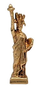 VINTAGE Solid 14k Yellow Gold Ladies Charm Pendant ~ STATUE OF LIBERTY ~ - Picture 1 of 3
