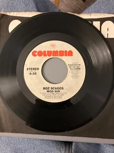 BOZ SCAGGS - MISS SUN - PROMO COLUMBIA RECORDS 45 - GREAT SHAPE - Bild 1 von 2