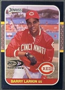 2001 Donruss Barry Larkin Rookie Reprints 787/1987 #RR19 Cincinnati Reds HOF
