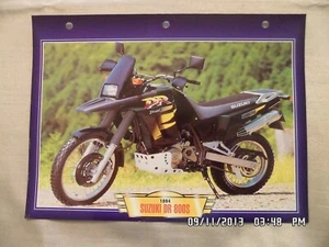 CARTE FICHE MOTO SUZUKI DR 800 S 1994 - Imagen 1 de 1