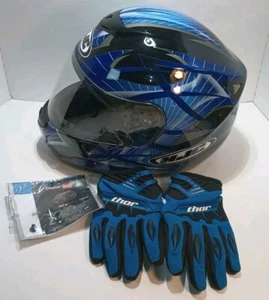 HJC RPHA 11 Pro Helmet Blue Size Large With Gloves And Cover - Bild 1 von 12