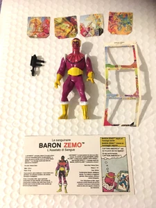 Marvel 1984 Baron zemo figure +4 holograms 4 inch comics vintage - Picture 1 of 14
