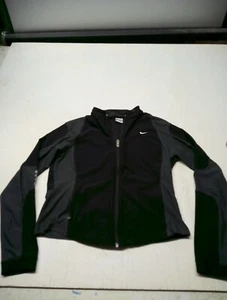 Nike Therma-Fit Jacket Long Sleeve Full Zip Black Grey Kids Size Large (12-14) - Picture 1 of 5