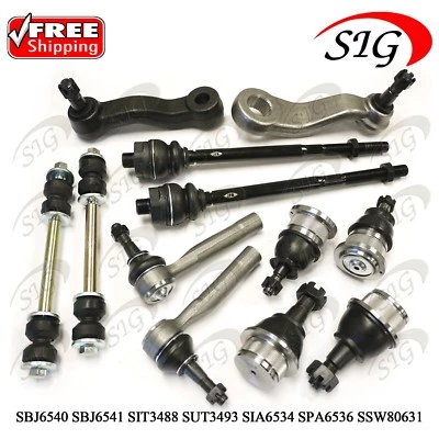 Kit de 12 piezas de eslabones de barra estabilizadora de extremo de rótula delantera para Chevy Tahoe 2001-2006 Foto 1 de 4