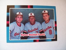 RIPKEN BASEBALL FAMILY CAL SR , CAL JR & BILLY RIPKEN BALTIMORE ORIOLES