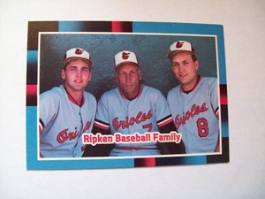 RIPKEN BASEBALL FAMILY CAL SR , CAL JR & BILLY RIPKEN BALTIMORE ORIOLES