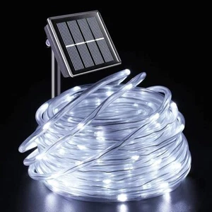 104ft 300LED Solar Powered Rope Lights Tube Decor for Fence,Gazebo,Tree Garden - Picture 1 of 10