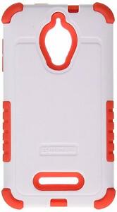 Beyond Cell Duo Shield Hybrid Case for Alcatel One Touch Fierce 7024W White/Red