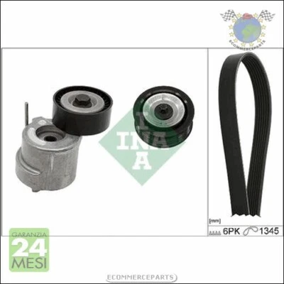 Kit Cinghia Servizi Con Tenditore Ina per ALFA ROMEO GIULIETTA FIAT TIPO 500X 5 - Immagine 1 di 3
