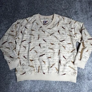 Pullover coda giacca a vento donna XL beige golf golfisti golf stampa giacca - Foto 1 di 20