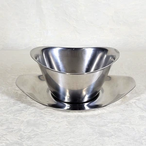 Cromargan Alemania Placa Acero Inoxidable Bandeja Tazón 10 OZ Bandeja De Colección WMF Usado - Imagen 1 de 11