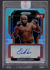 2022 Panini Prizm UFC Derrick Lewis Silver Parallel Autograph Auto Card