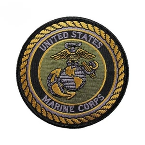ADLER GLOBUS & ANKER UNITED STATES MARINE CORPS TAKTISCHER KLETTVERSCHLUSS PATCH ABZEICHEN - Bild 1 von 6