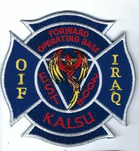 PARCHE USAF BASE OPERATIVA AVANZADA KALSU OIF IRAQ VS - Imagen 1 de 1