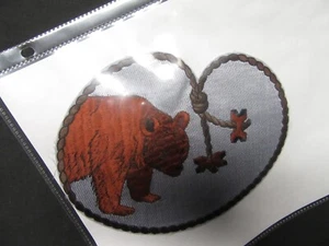 Parche chaqueta insignia madera oso 8 por 6 pulgadas cov10 - Imagen 1 de 1