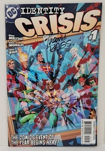 IDENTITY CRISIS 1 SIGNED 3rd Printing Variant RAGS MORALES 2004 KEY DC Comic - Picture 1 of 11