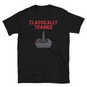 Classically Trained Atari Controller T-shirt Video Game Atari 2600 Retro Classic - Picture 1 of 4