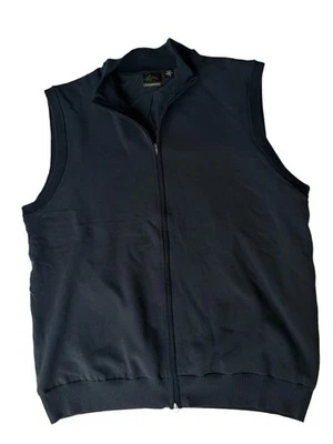 Greg Norman Golf Cremallera Suéter Chaleco Talla Grande Azul Marino Foto 1 de 4