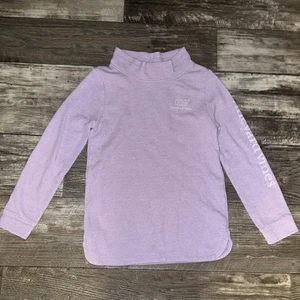 Vineyard Vines Purple White Whale Logo Pullover Size 7-8 - Picture 1 of 11