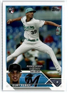 2023 Topps Update Rookie Debut Eury Perez RC Marlins #US317 - Bild 1 von 2