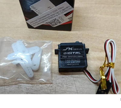 JX PDI-HV0903MG Hochvolt Servo Tragflächenservo 2,6kg 0,07sec. 6.0V / 7.4V 9,4g - Bild 1 von 3