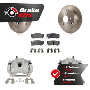 Rear Disc Brake Caliper Rotor And Ceramic Pad Kit For 2007-2009 Hyundai Santa Fe - Picture 1 of 1