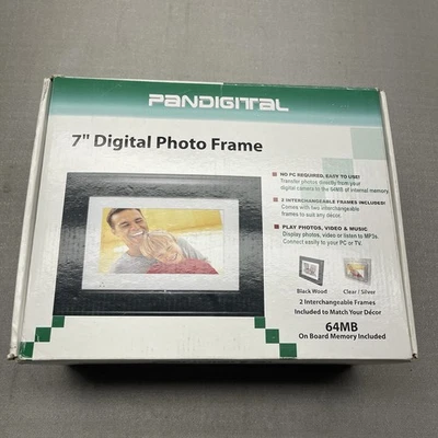 7” Pandigital Photo Frame 4000 Images 512 MB Plug N Play W/Bonus Frame Remote - Image 1 of 4