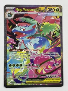 Carta Pokemon Mega Venusaur ex 177/132 illustrazione speciale rara quasi nuova - Foto 1 di 6