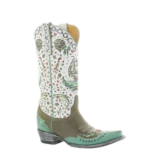 Old Gringo Ladies Marina Olive Cowhide Leather Boots L4072-4 - Picture 1 of 64