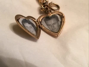 HERMOSO COLLAR Y PULSERA VINTAGE WELLS ORO RELLENO ENCANTO CORAZÓN  - Imagen 1 de 17