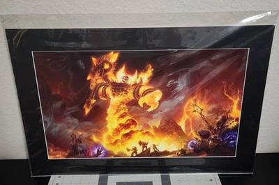 Impresión artística de edición limitada "The Firelord" Blizzard World of Warcraft Ragnaros Foto 1 de 4