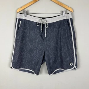 VUORI Cruise Board Shorts Para Hombres 34 Gris Estampado Verano Bañador Híbrido #V314 - Imagen 1 de 15