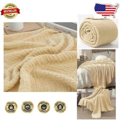 Gasa transpirable algodón tiro 60x80 - orgánico, teñido a mano, comodidad para todas las estaciones Foto 1 de 4