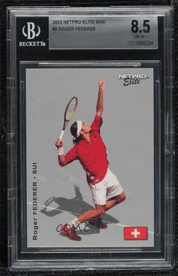 2003 NetPro Elite Series /2000 Roger Federer #3 BGS 8.5 Rookie RC - Image 1 of 2