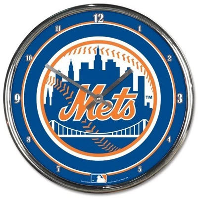 New York Mets Chrome Clock - MLB - Image 1 of 2