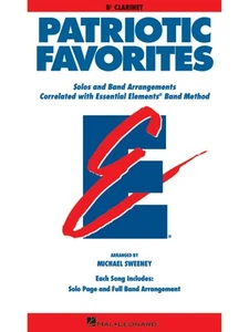 Patriotic Favorites for Bb Clarinet Essential Elements Band Method Music Book - Picture 1 of 1