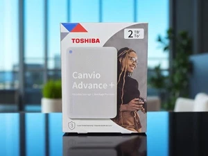 Toshiba Canvio Advance 2TB Portable External Hard Drive USB 3.0, White 🔥 - Afbeelding 1 van 1