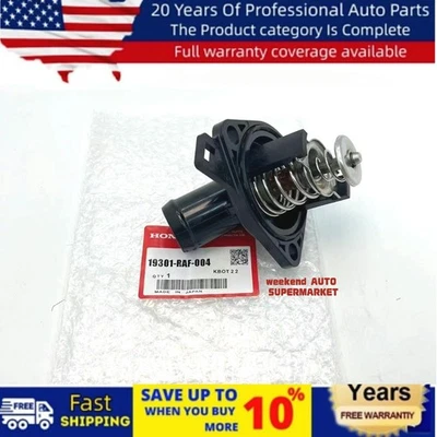 Conjunto de cubierta de termostato OEM 19301-RAF-004 para 06-15 Honda Civic Si CR-V Acura Foto 1 de 4