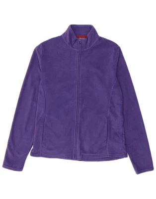MARKS & SPENCER Womens Fleece Jacket UK 12 Medium Purple Polyester HW10 - Image 1 of 3