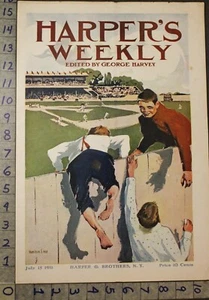 1911 DEPORTE CAMPO DE BÉISBOL NIÑO VALLA SALTO HAMILTON S HAY ARTISTA CUBIERTA COV1796 - Imagen 1 de 1