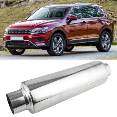 3.0" Inlet /Outlet 16" Long Muffler Exhaust Resonator For Volkswagen Tiguan 2.0L - Image 1 of 4