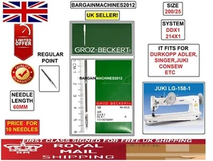 GROZ-BECKERT 328 214X1 DDX1 NM200/25 JUKI LG-158-1 INDUSTRIAL SEW MACHINE NEEDLE - Picture 1 of 8