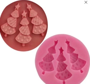 Three Christmas tree cake mold chocolate mousse turn sugar silicone baking mold - Picture 1 of 2