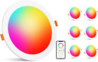 Recessed Lighting 6 Inch Smart Recessed 6 Pack Rgb+daylight Work With Alexa